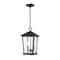 Z-Lite Beacon 2 Light Outdoor Chain Mount Ceiling Fixture, Black & Clear Beveled 568CHB-BK - alternate 1